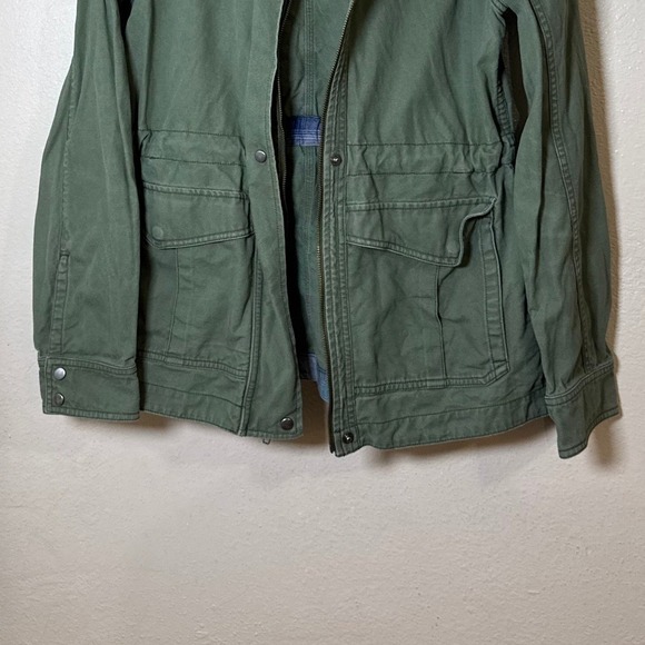 Patagonia Canvas Jacket Women M Olive Green Hooded Utility Gorpcore Outdoor - Picture 4 of 9